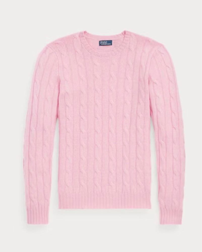 Pink Cashmere Sweater - Ralph Lauren by Ralph Lauren - Pickle