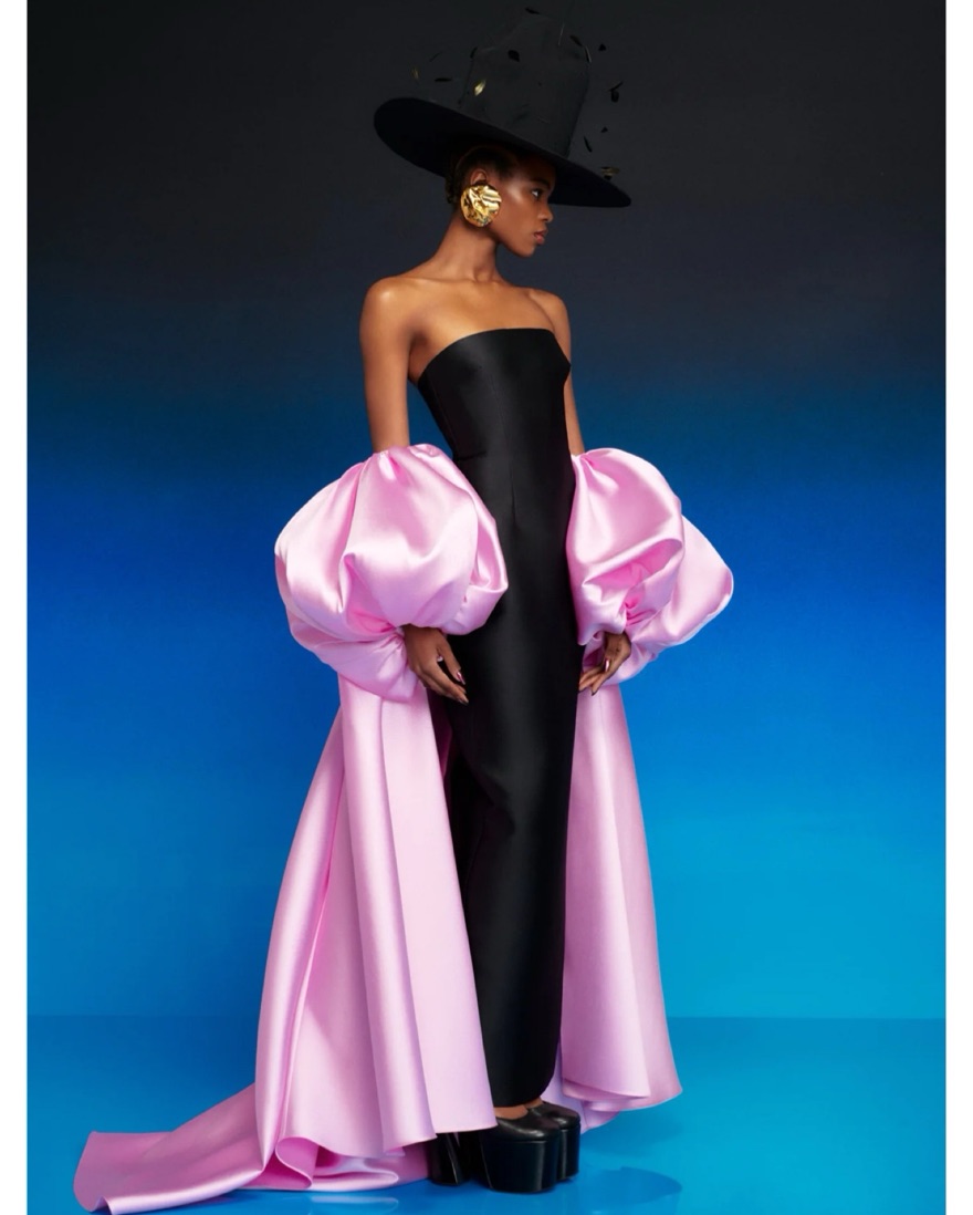 SOLACELONDON ワンピース ドレス Helena strapless gown1066917 Helena strapless gown in black - Solace London | Mytheresa