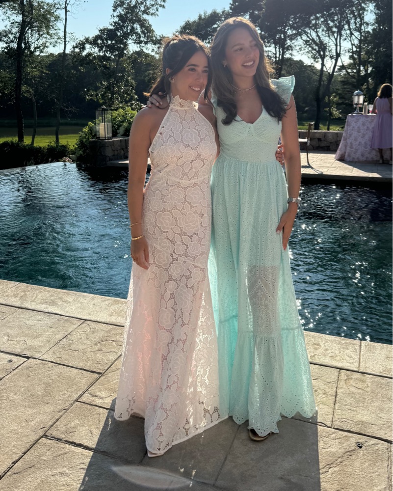 Astoria White Lace Maxi with Pink Slip by For Love & Lemons - Pickle