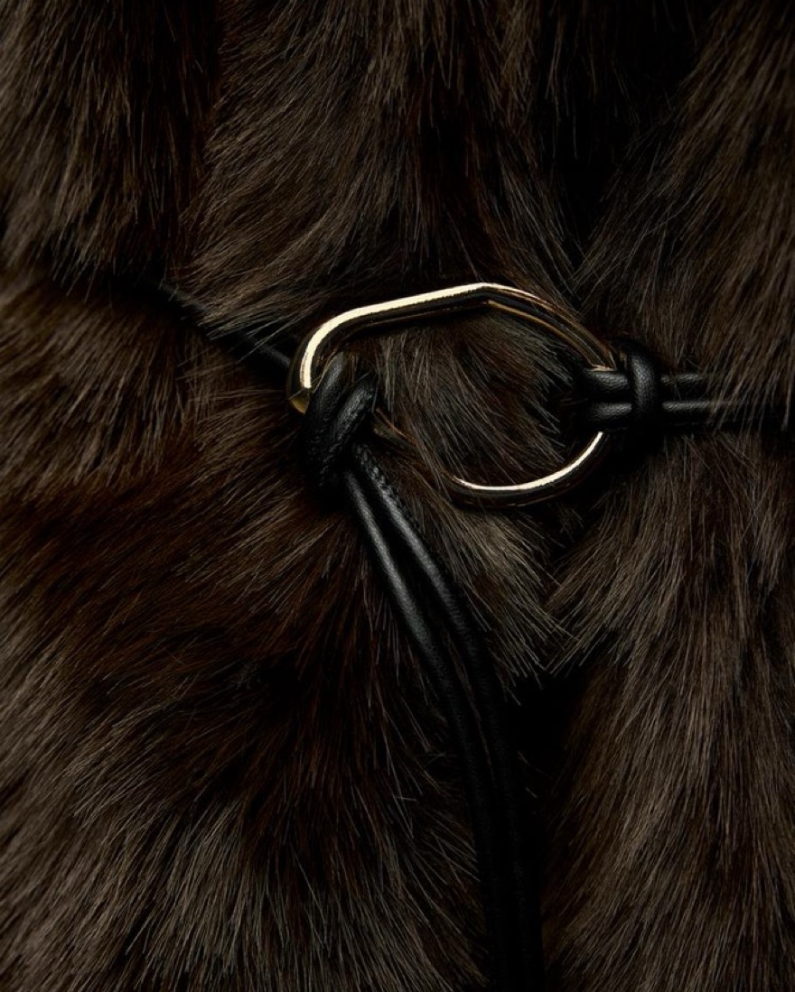 Zara Brown Fur Coat | Pickle