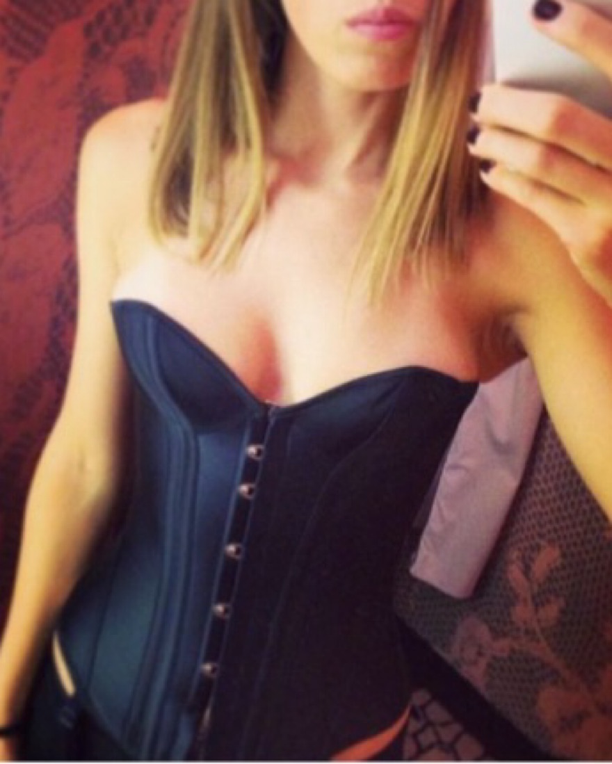 $500 AP Black Silk Corset by Agent Provocateur - Pickle
