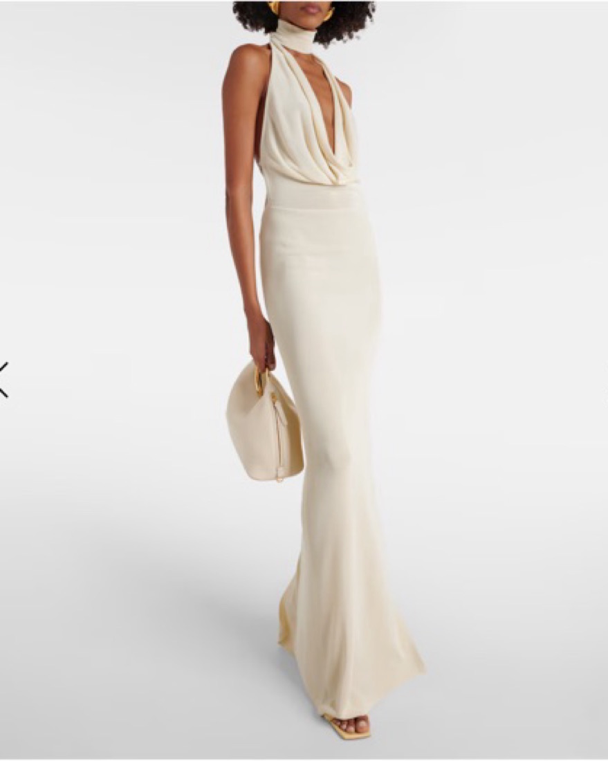 Aya Muse White Halter Dress by Aya Muse - Pickle