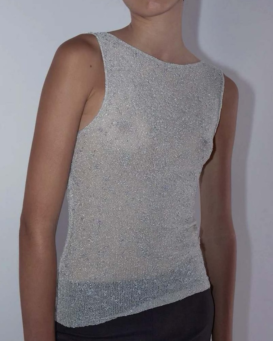 Paloma Wool Haster Top Silver by Paloma Wool - Pickle