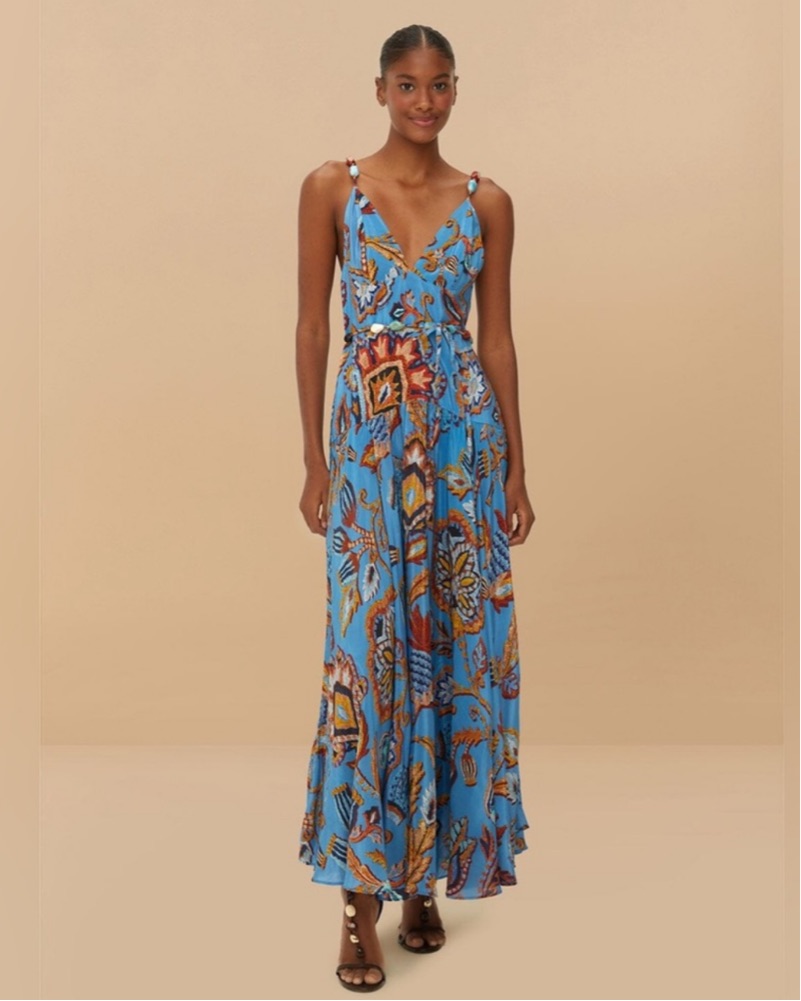 Farm Rio Blue Tapestry Maxi Dress by FARM RIO - Pickle