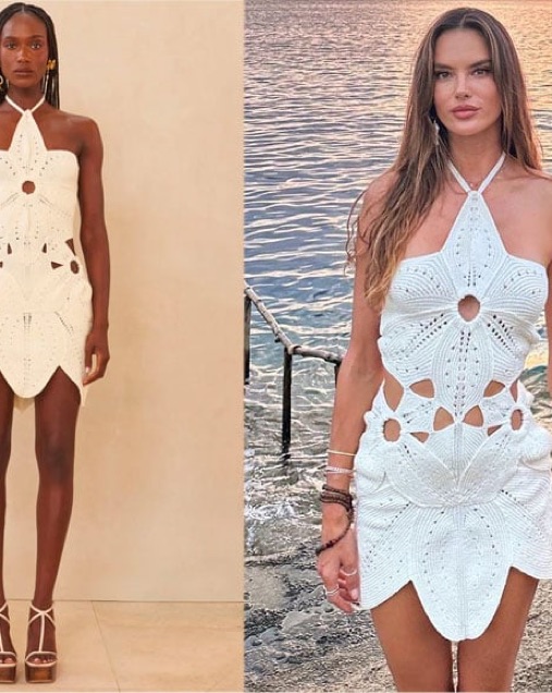 yazawa　オプション Cult Gaia theia dress In Yellow Multi by Cult Gaia - Pickle