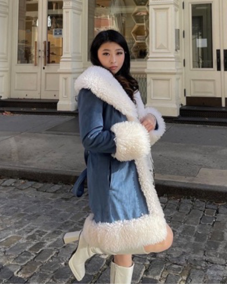 Charlotte simone Dolly Penny Blue Coat by Charlotte Simone - Pickle