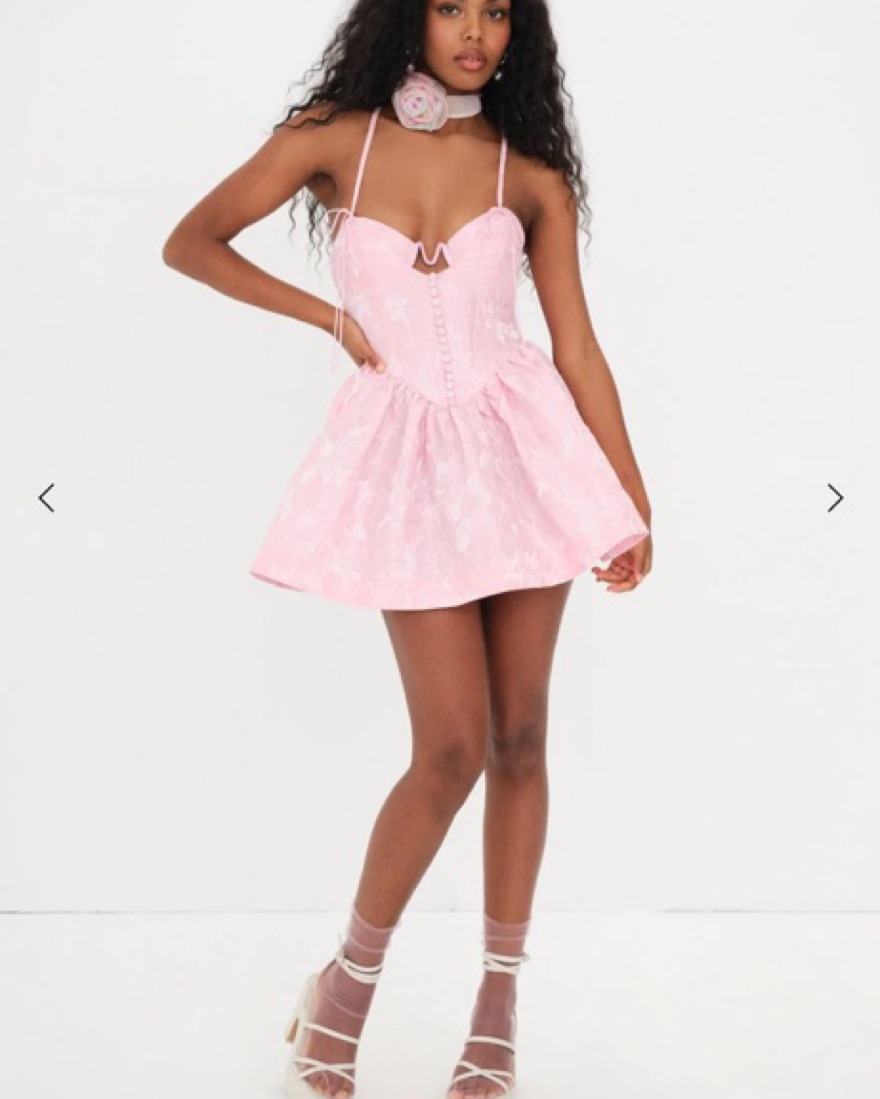 ワンピース Laubeblanc Pin-tuck Lace Mini Dress pink 再入荷】Pin-tuck Lace Mini Dress – L'AUBE BLANC