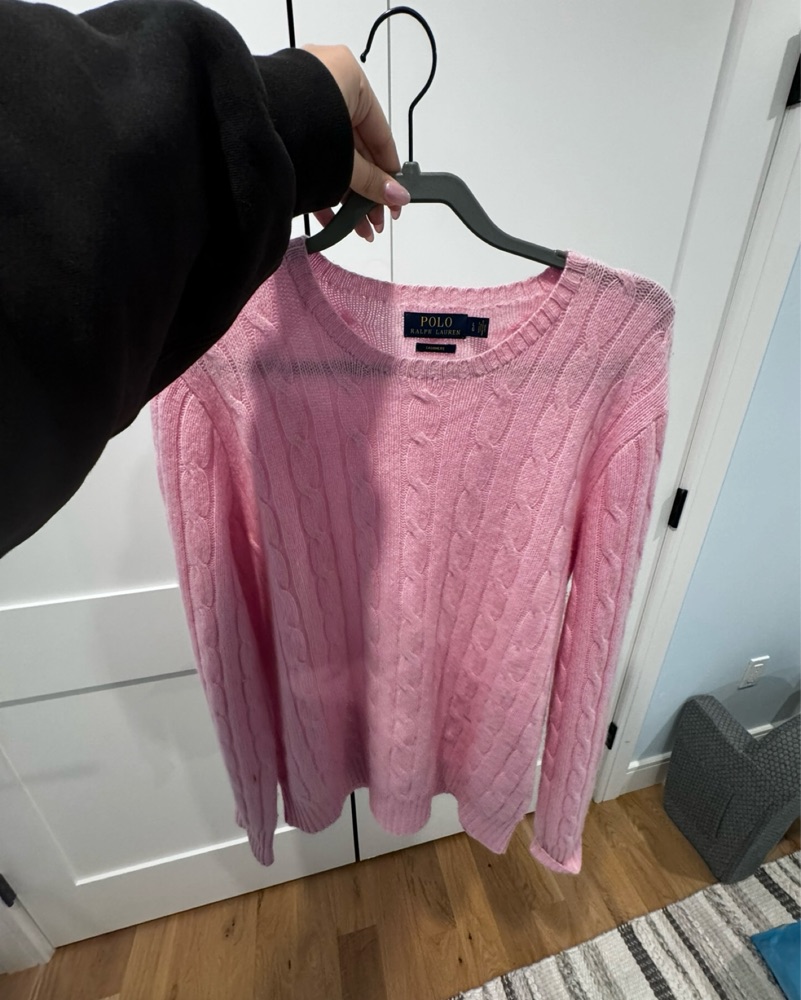 Pink Cashmere Sweater - Ralph Lauren by Ralph Lauren - Pickle
