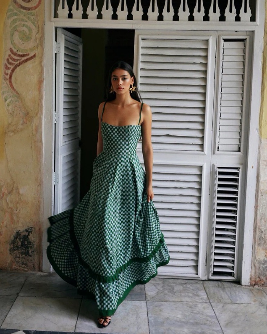 De Castro Checkmate Dress Size S by De castro - Pickle