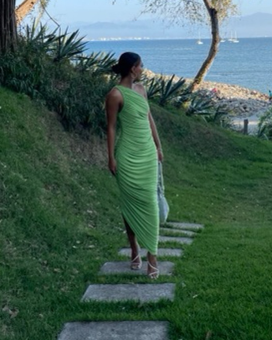 Norma Kamali Diana Gown by Norma Kamali - Pickle