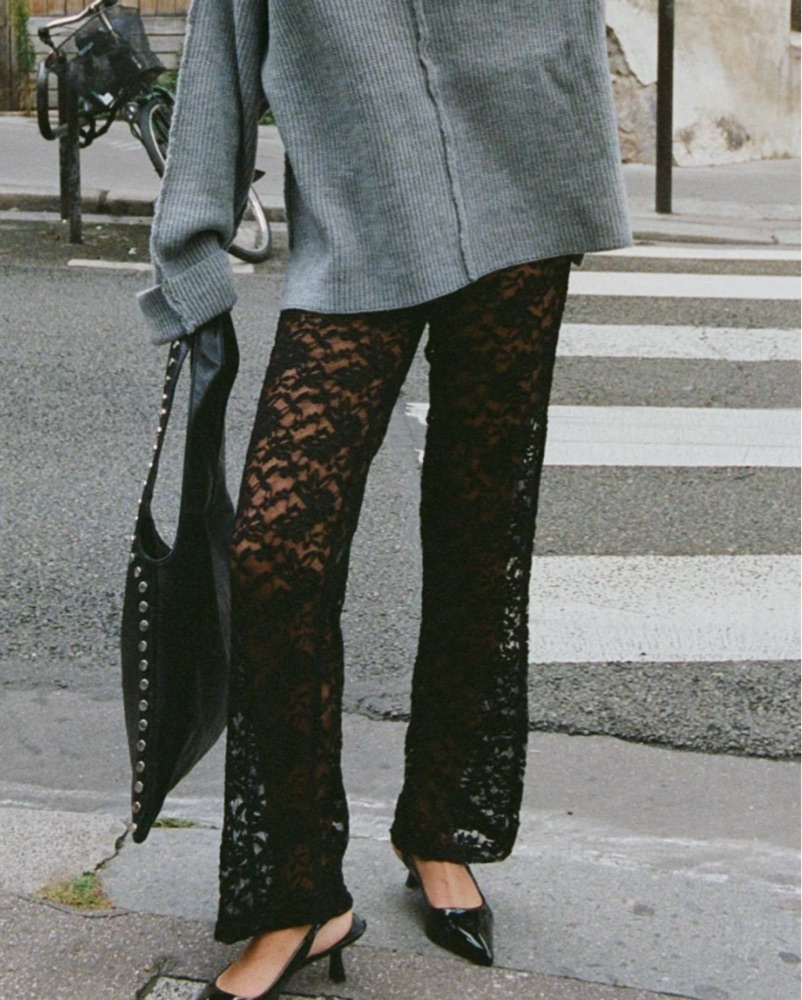 PRINCESS POLLY— Black Lace Pants by Princess Polly - Pickle