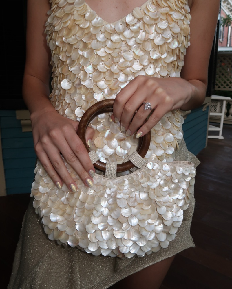 Zara Mother of Pearl Bag Ivory Shell by Zara - Pickle