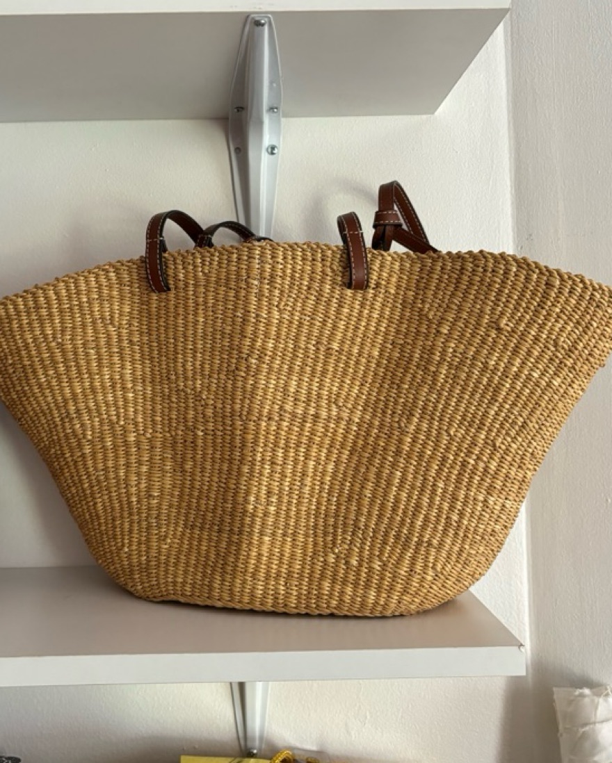 Loewe Raffia Shell Bag by Loewe - Pickle