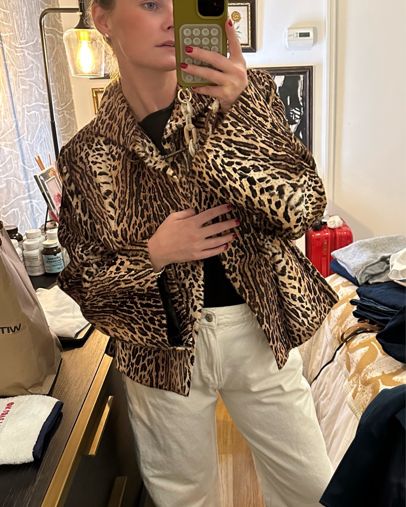 Vintage Leopard Ponyhair Jacket by Vintage - Pickle