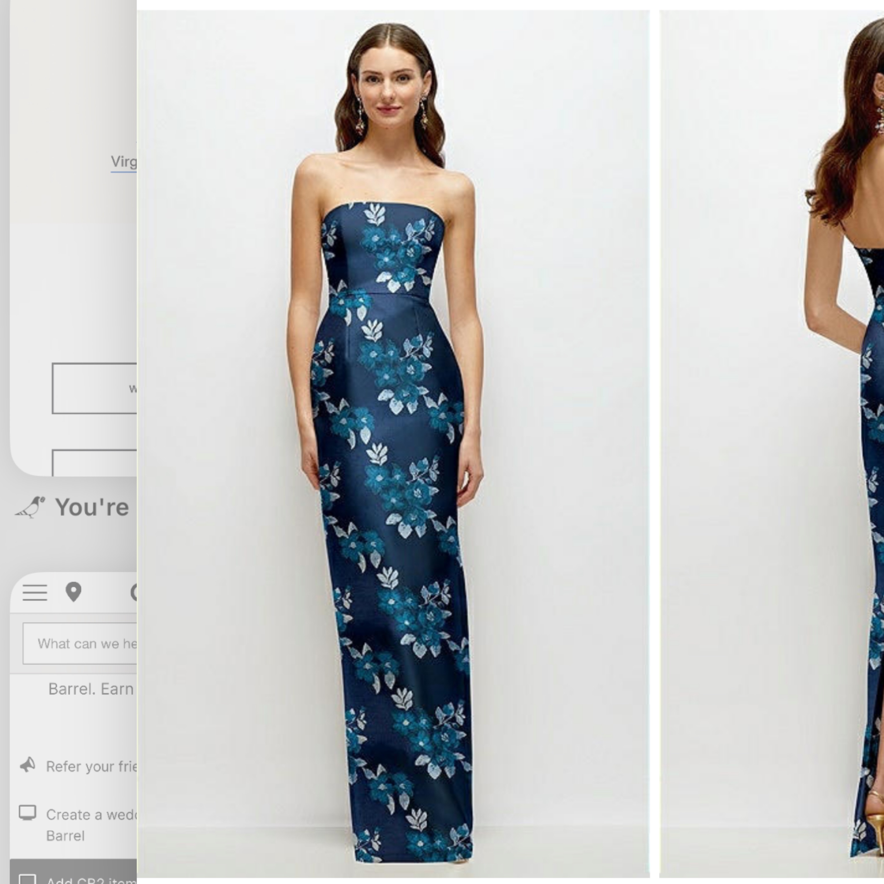 Alfred Sung strapless Baroque Rose Damas by Alfred Sung - Pickle