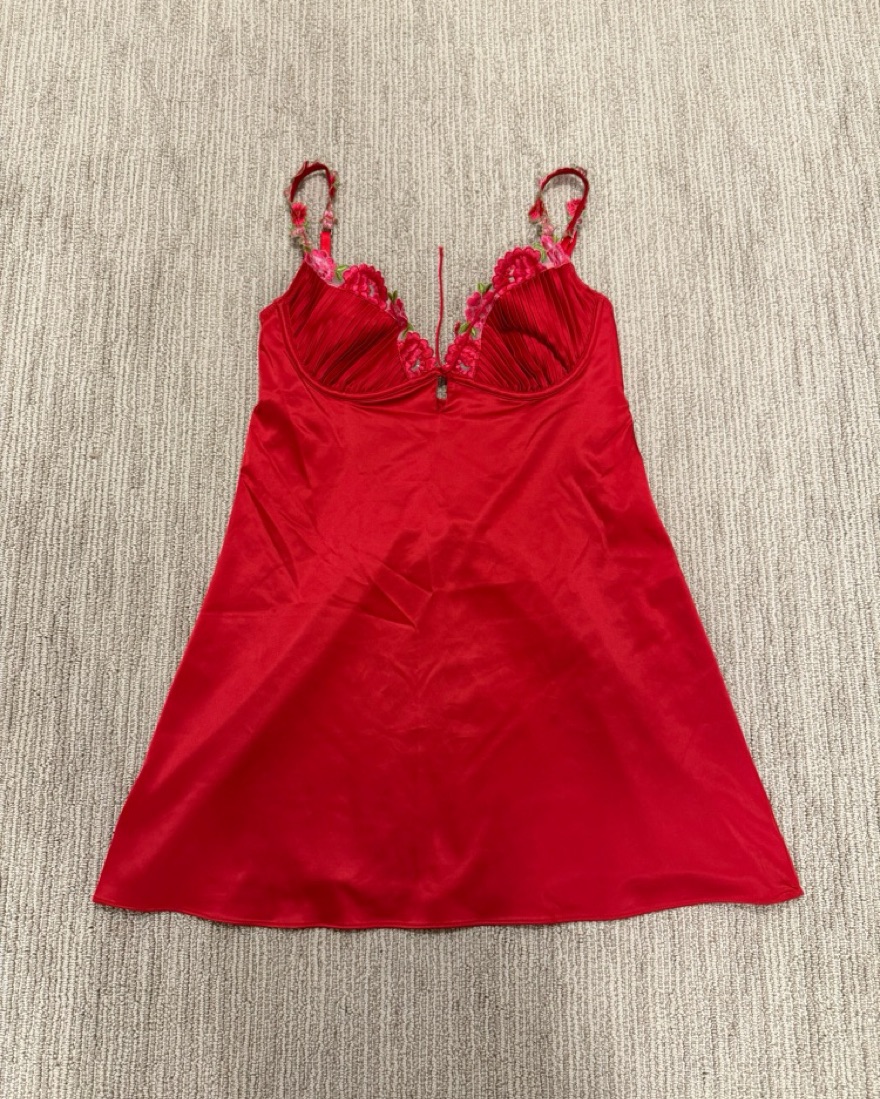 For Love And Lemons Red Floral Slip by For Love & Lemons - Pickle