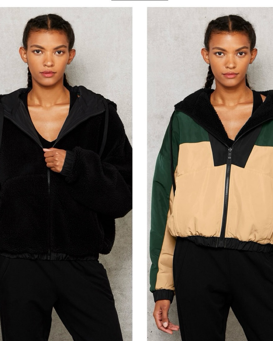 Alo Sherpa Reversible Jacket by Alo Yoga - Pickle