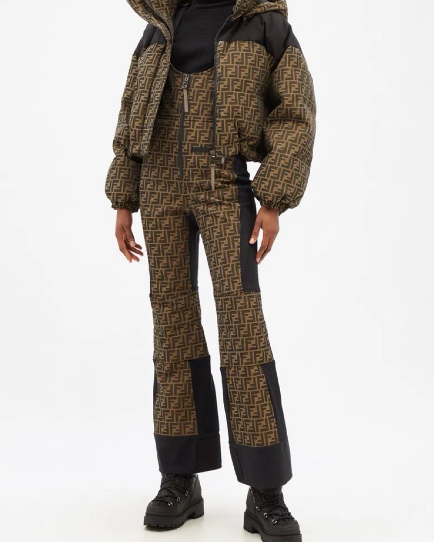 Fendi Logo Canvas Ski Suit by Fendi - Pickle