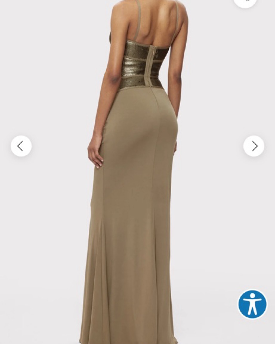 お値下げ！Hervé Léger エルベレジェ　ドレス THE METALLIC EVA GOWN – HERVÉ LÉGER