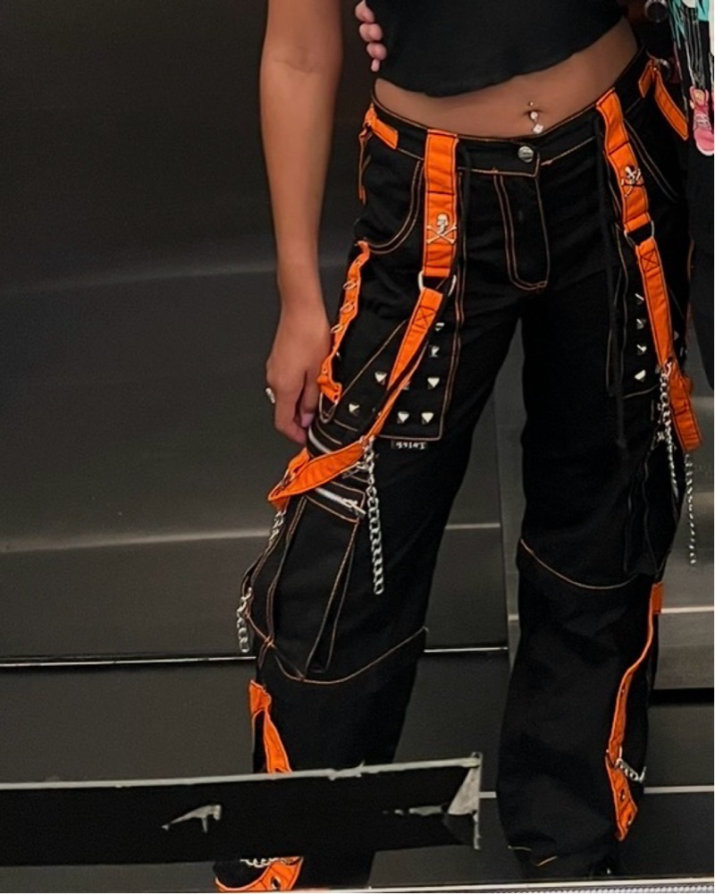 00s y2k エイチナオト　プリント　punk グランジ　軍物　軍パン Cyber Gothic Chain Pants by TRIPP NYC - Pickle
