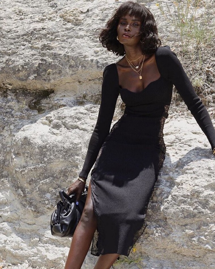 Self Portrait Black Lace Midi Dress by Self Portrait - Pickle