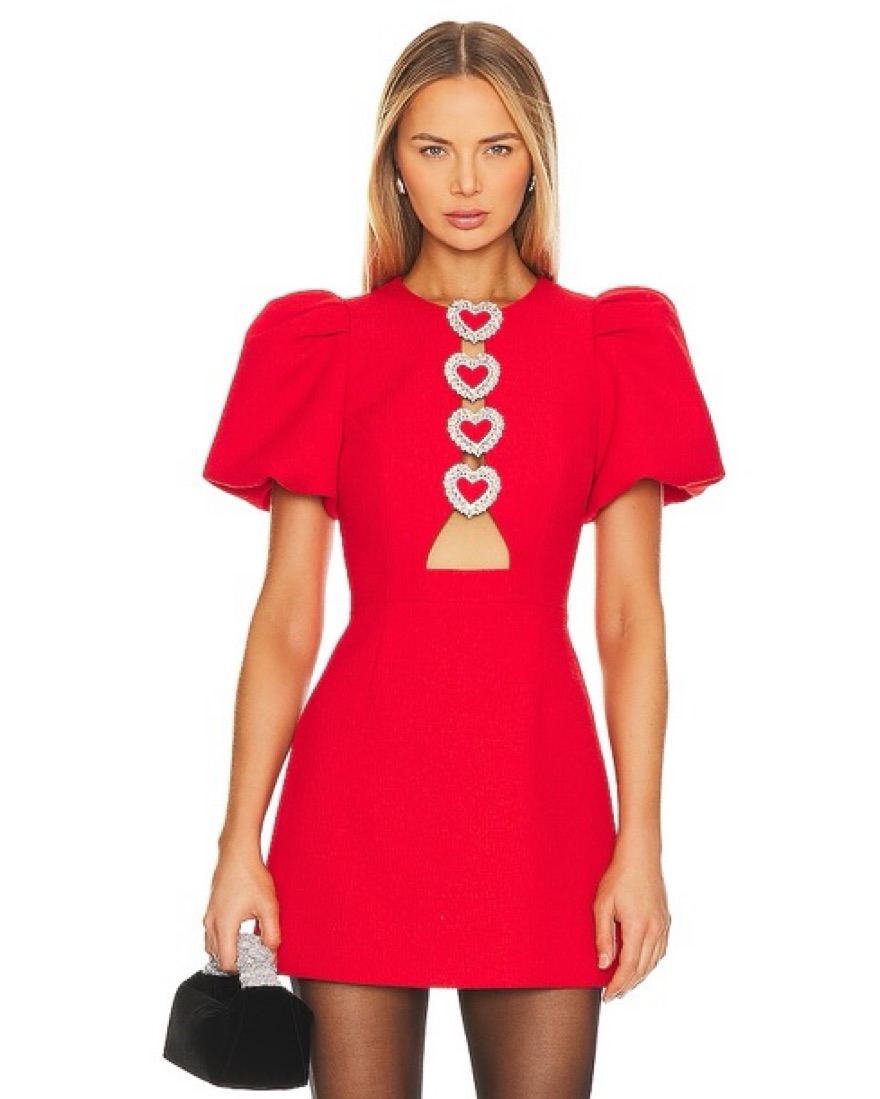 Rebecca Vallance Heart Mini Dress by Rebecca Vallance - Pickle