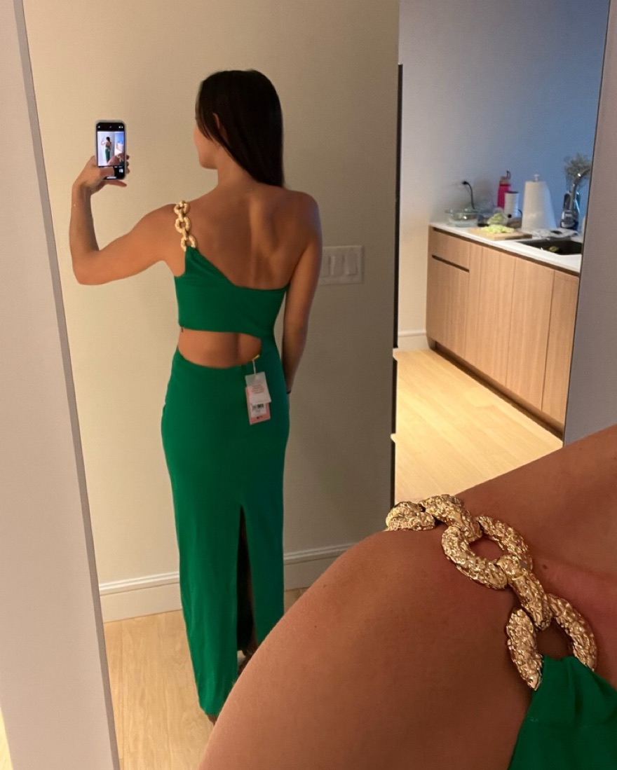 $898 Cult Gaia Cobie Gown by Cult Gaia - Pickle