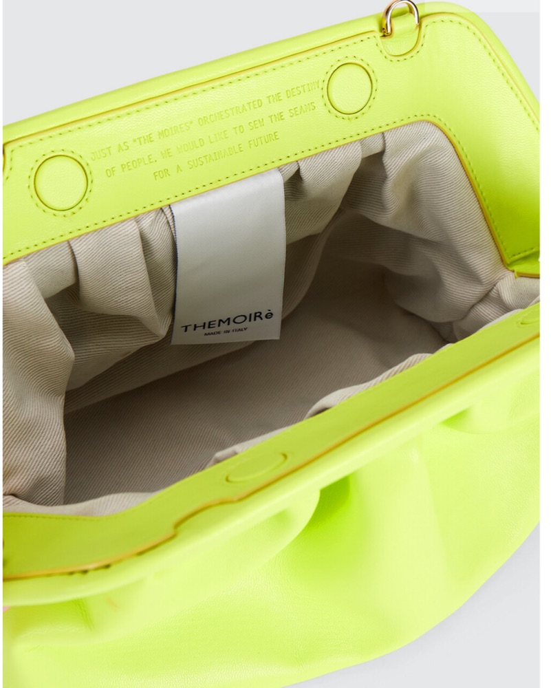 Themoire Bios Pleated Clutch by THEMOIRè - Pickle
