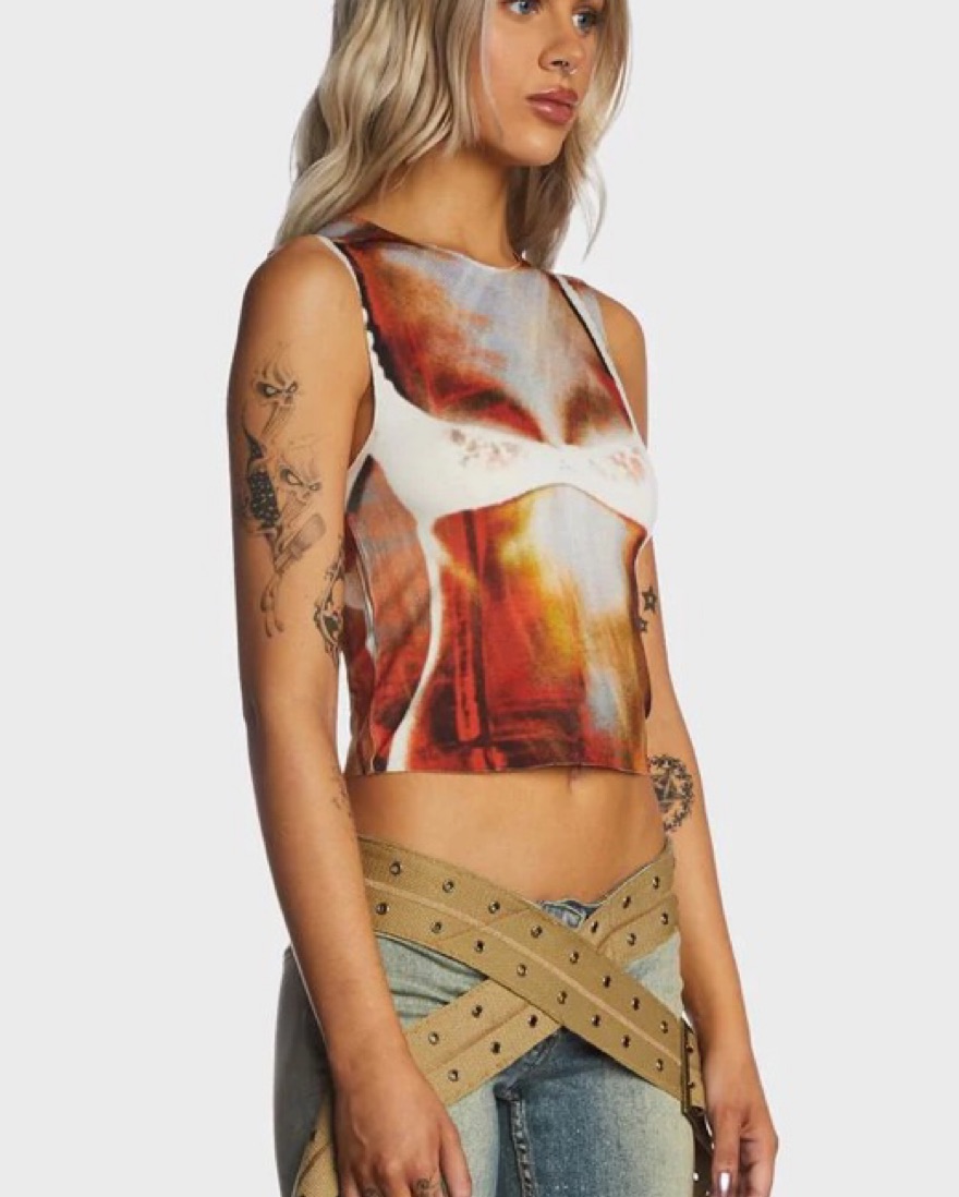 Jaded London Bare All Tank by Jaded London - Pickle