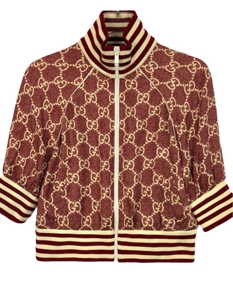 Gucci GG Short Sleeve Track Jacket by Gucci - Pickle