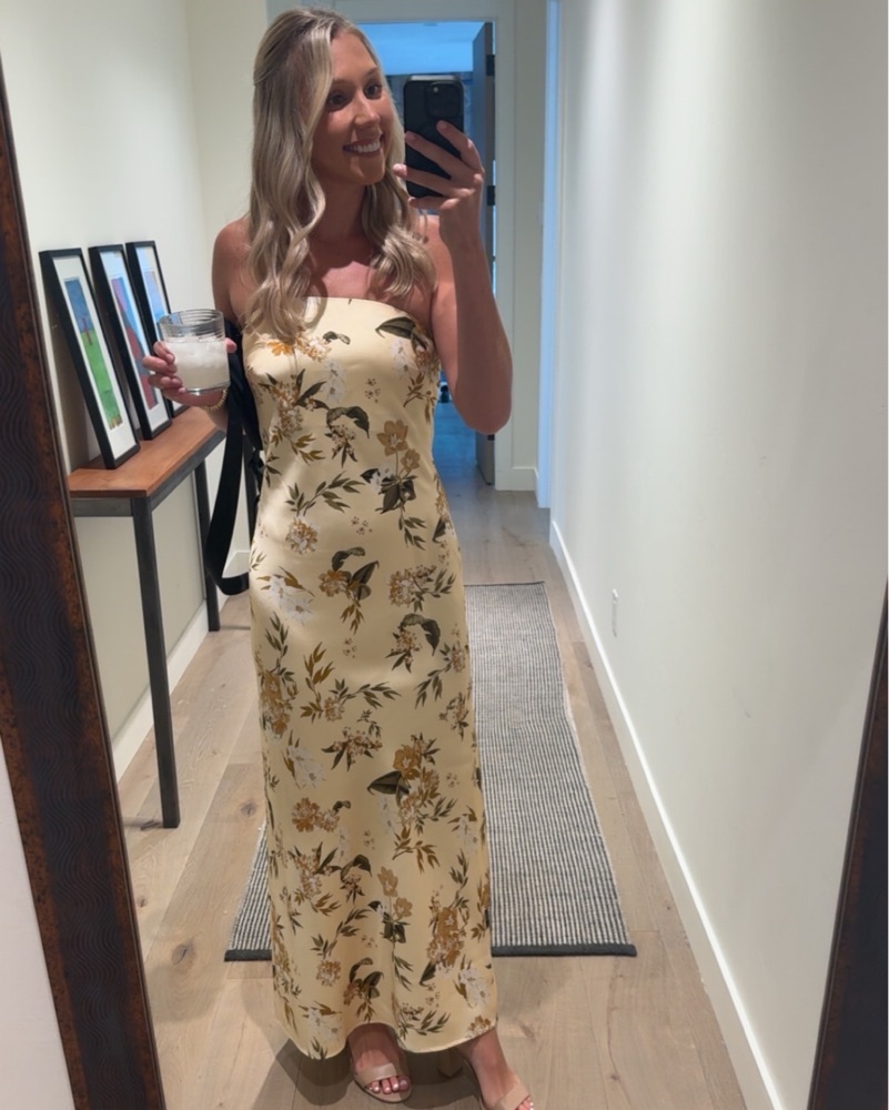 Sachin & Babi Molly Scarf-Neck Strapless by Anthropologie - Pickle