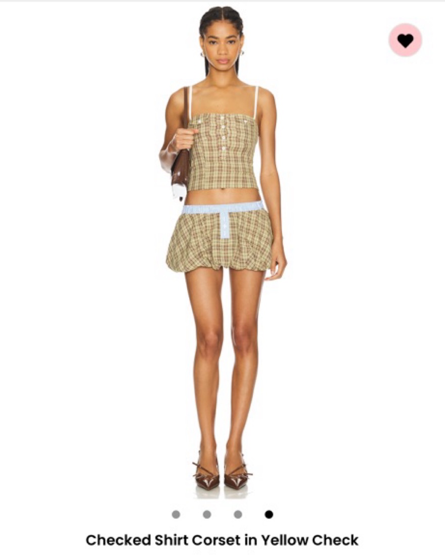 Jaded London Plaid Two Piece by Jaded London - Pickle