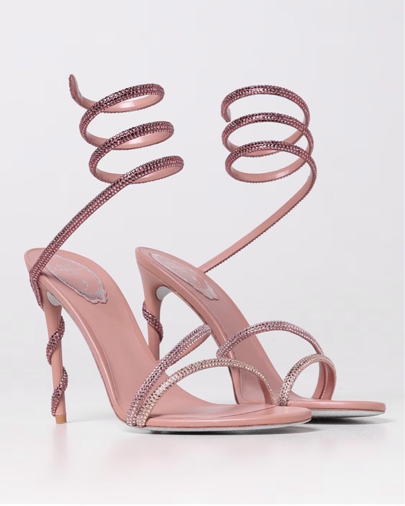 ルネRene◆パールボレロ◆ピンク36 Rene Caovilla Pink Ombre Wrap Heels by Rene Caovilla - Pickle