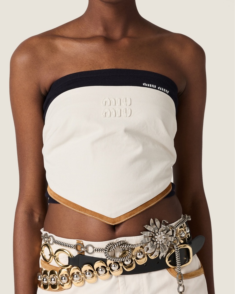 MiuMiu - Strapless Top by Miu Miu - Pickle