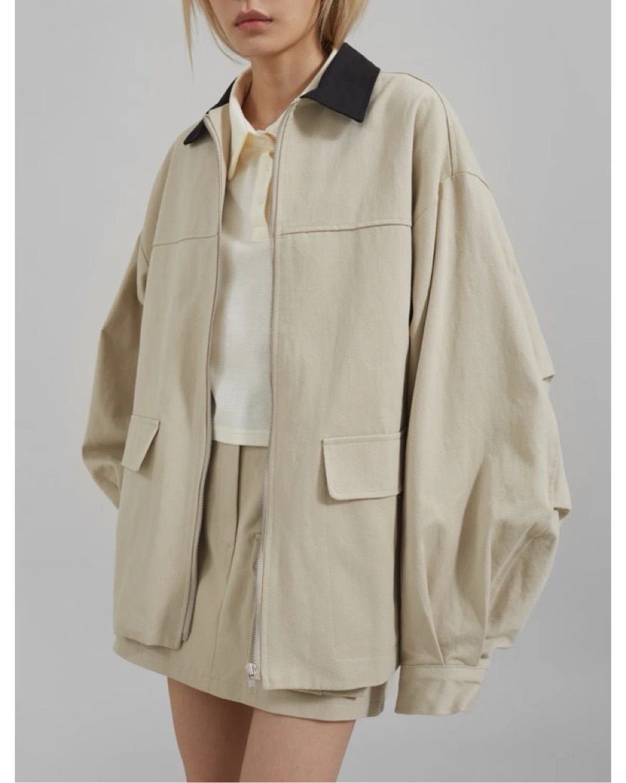 The Frankie Shop Beige Barn Jacket by The Frankie Shop - Pickle