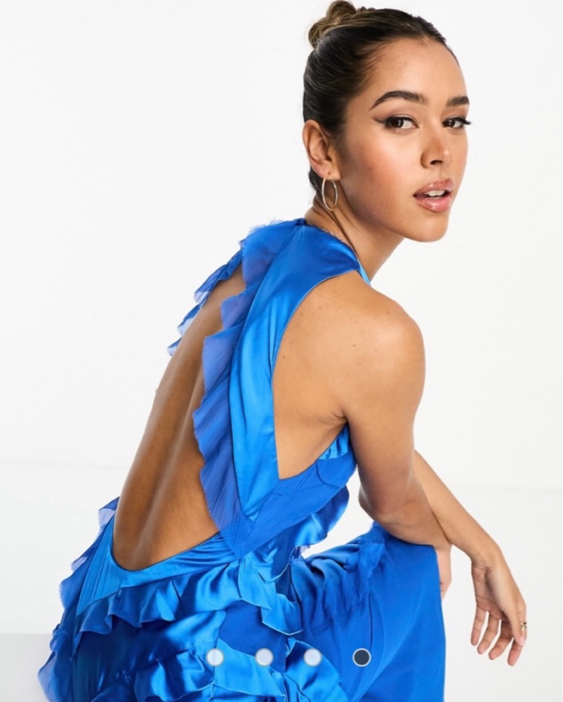 ASOS Blue Ruffled Dress by ASOS - Pickle
