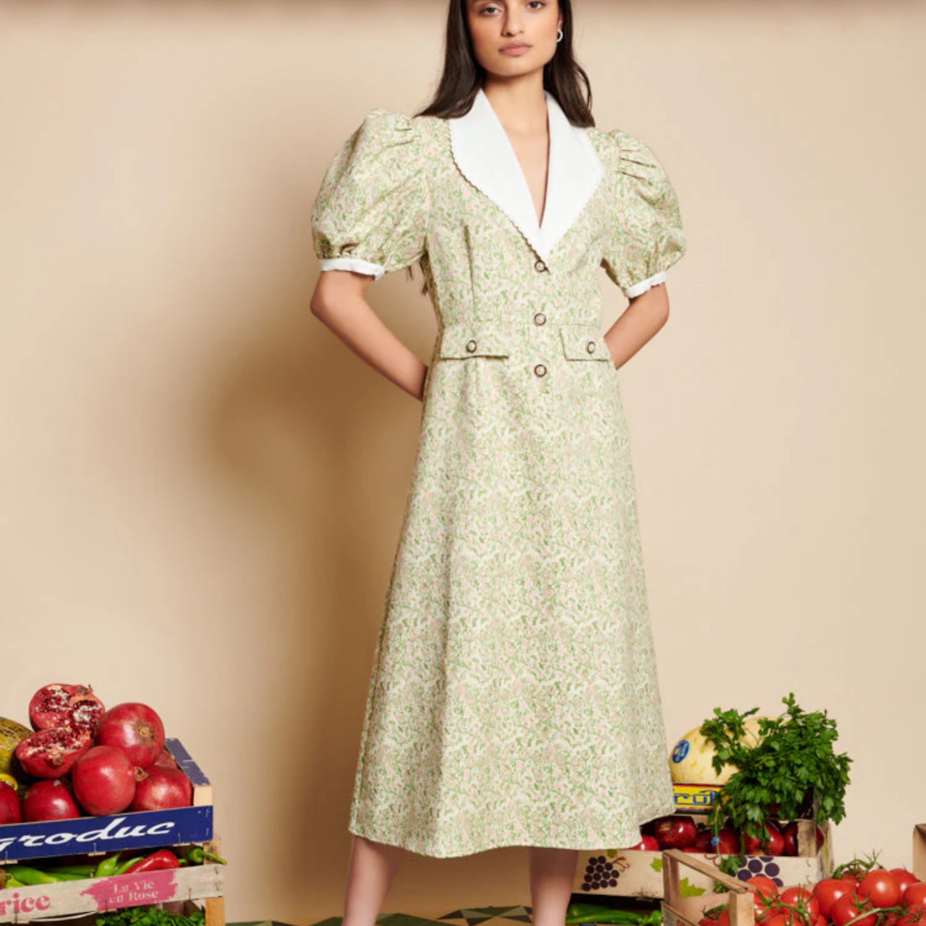 ワンピース sister jane Mountain Song Jacquard Dress Sister Jane Mountain Song Jacquard Mini Dress – On Sale Now with