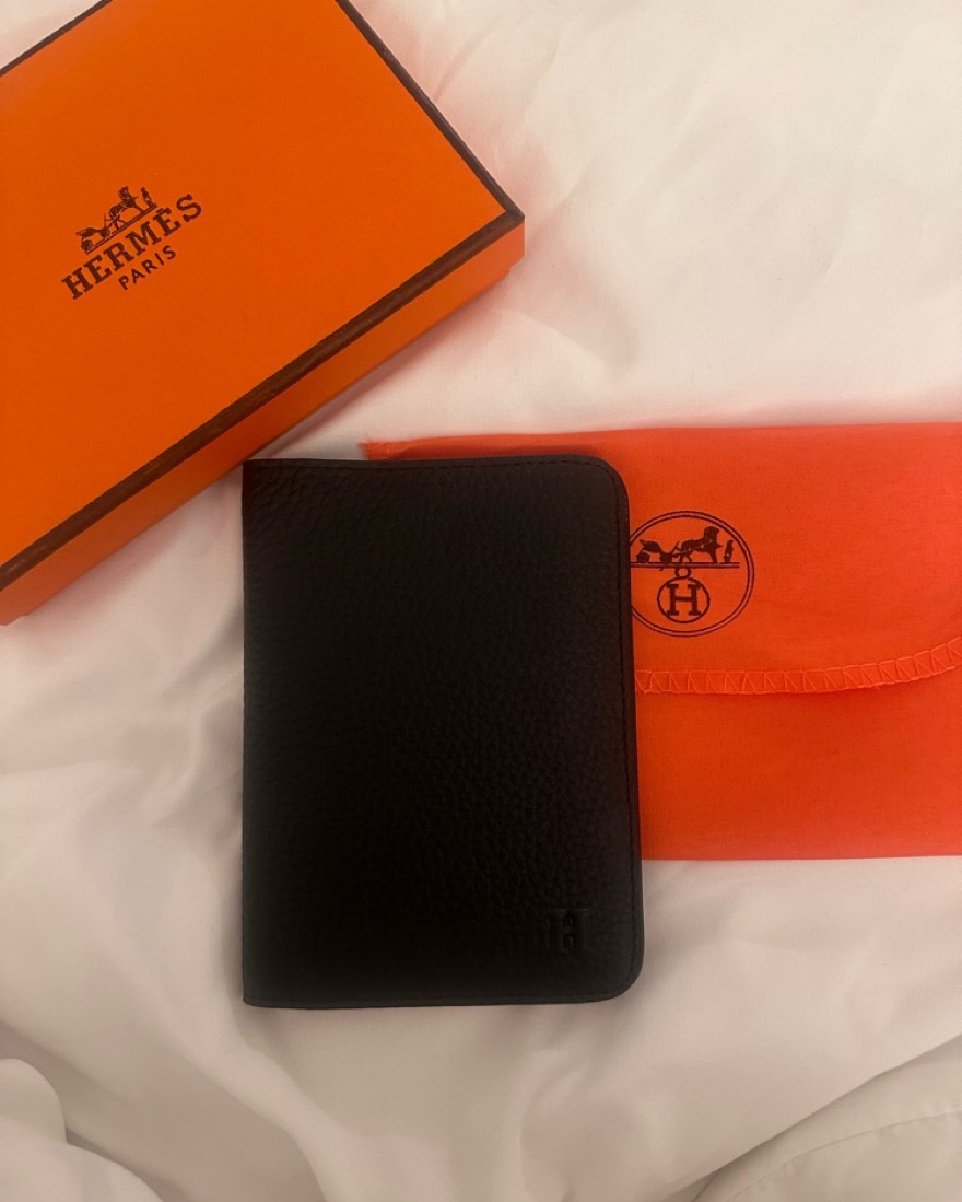 Black Hermes Passport Holder by Hermes - Pickle
