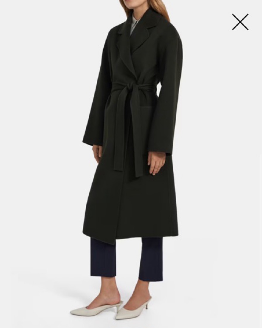 Theory カシミヤ混ウールコート p size(JP:s size) Theory Wool Cashmere Coat by Theory - Pickle