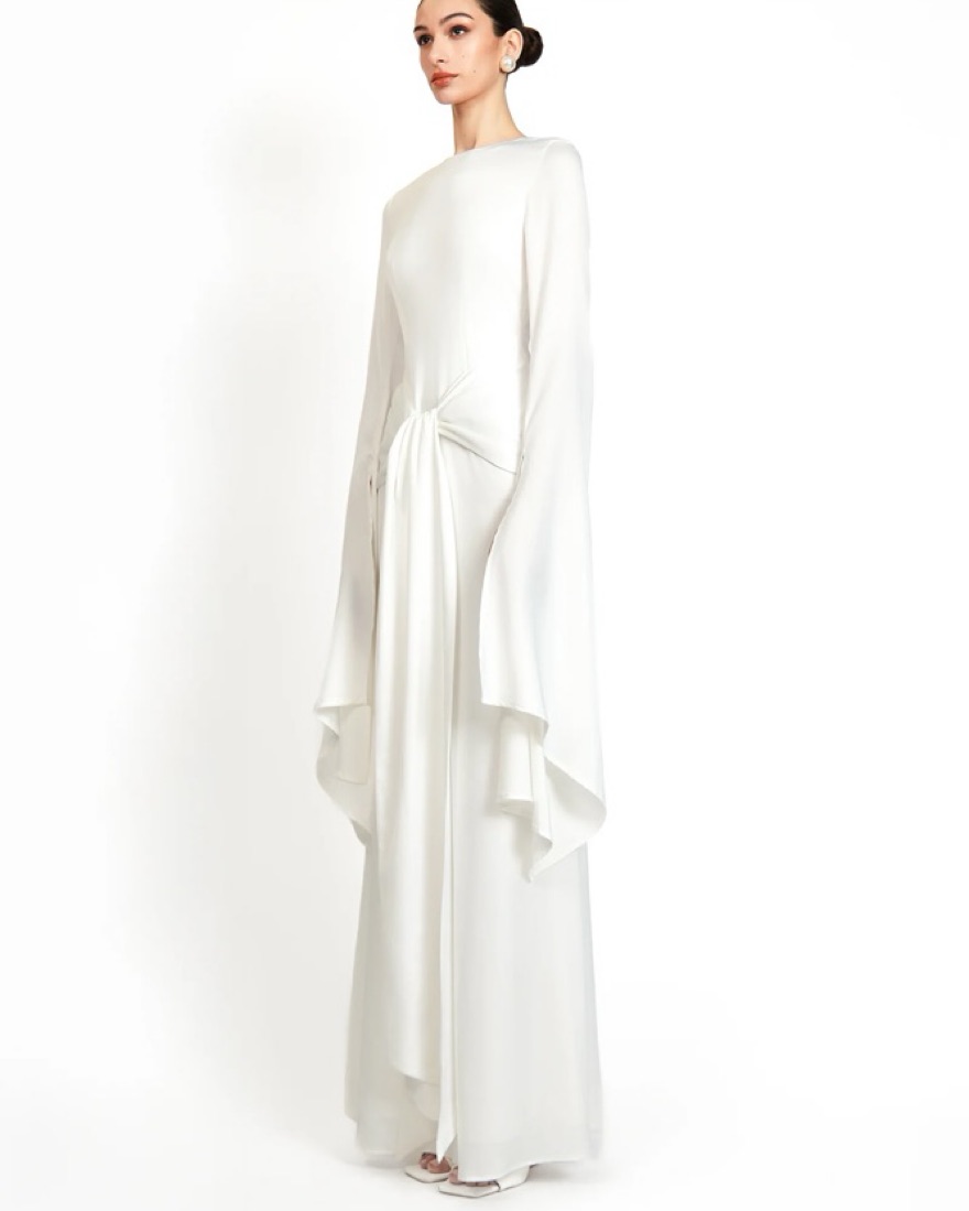 新品タグ付きKHAKUM's パールホワイトドレス Khanums Khalisa Dress by Khanums - Pickle