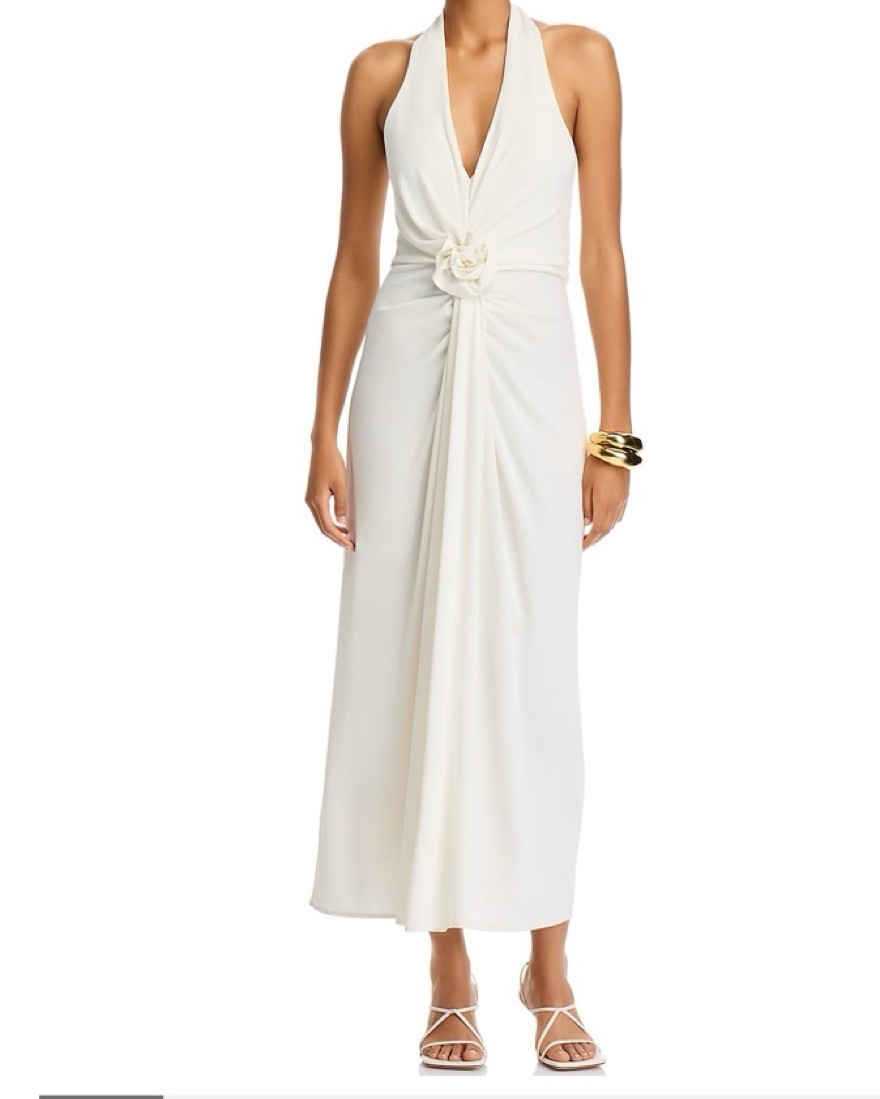White CINQ À SEPT Kathleen Rosette Dress by Cinq A Sept - Pickle