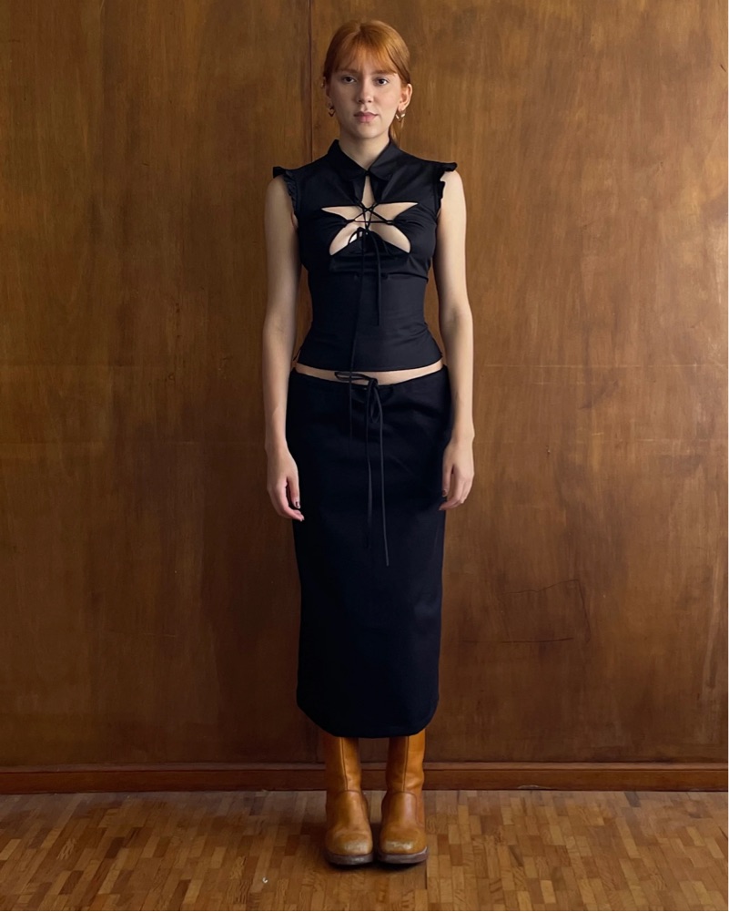 ABL ESTUDIO angel star top BLACK by ABL ESTUDIO - Pickle