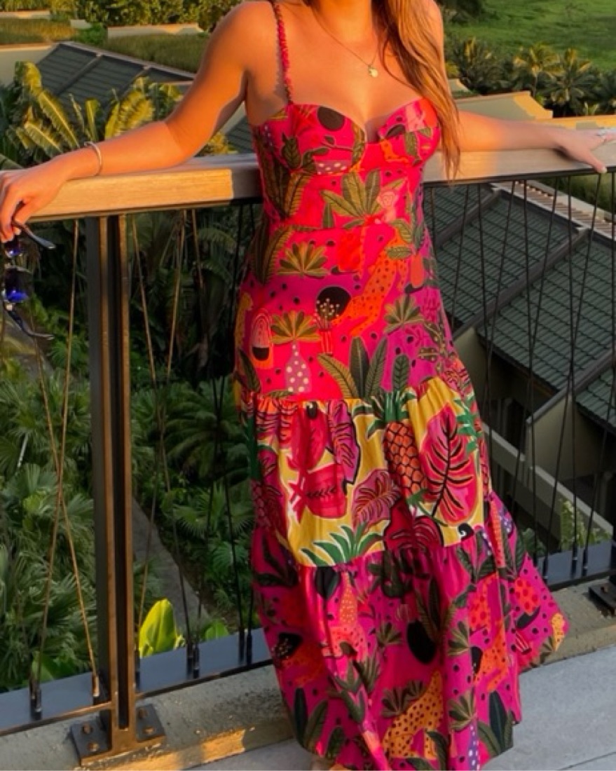 Farm Rio Pop Leopards Midi-Dress by FARM RIO - Pickle