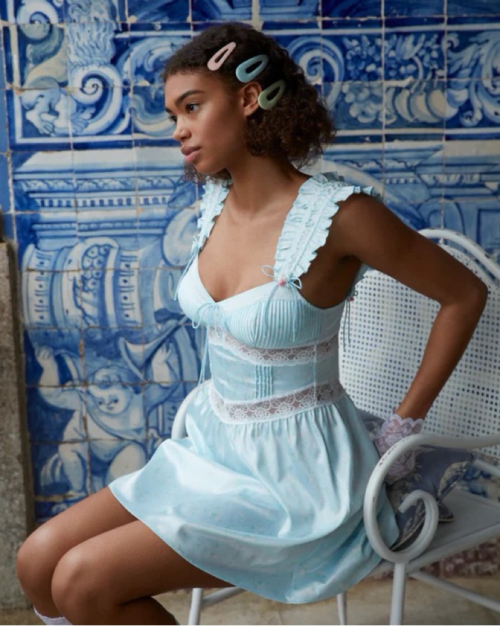 For Love And Lemons Ellery Slip Dress by For Love & Lemons - Pickle