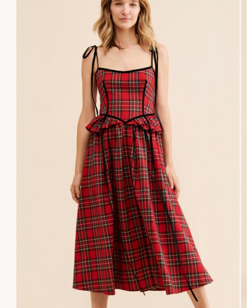Eliza Faulkner Tessa Plaid Dress by Eliza Faulkner - Pickle