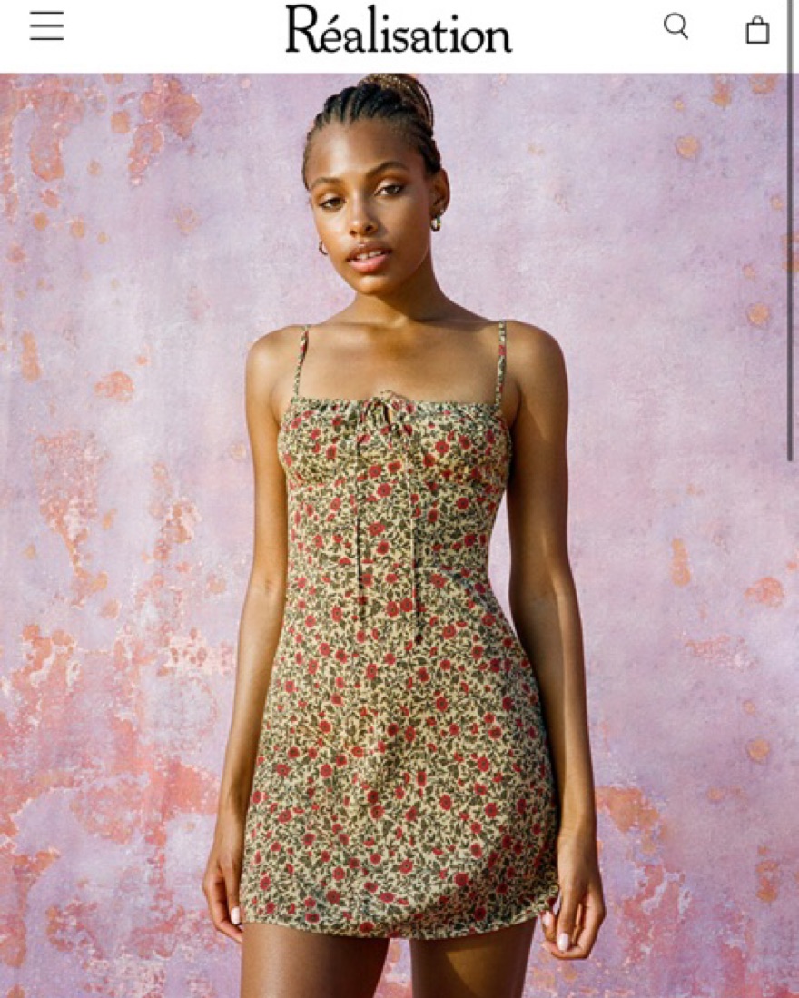 Realisation Par The Inez Mini Dress by Realisation Par - Pickle