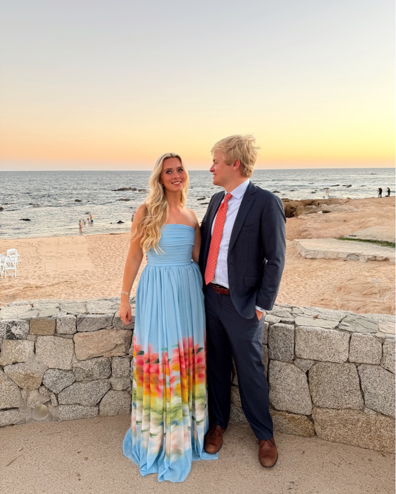 Sau Lee Camille Dress in Blue Multi by Sau Lee - Pickle