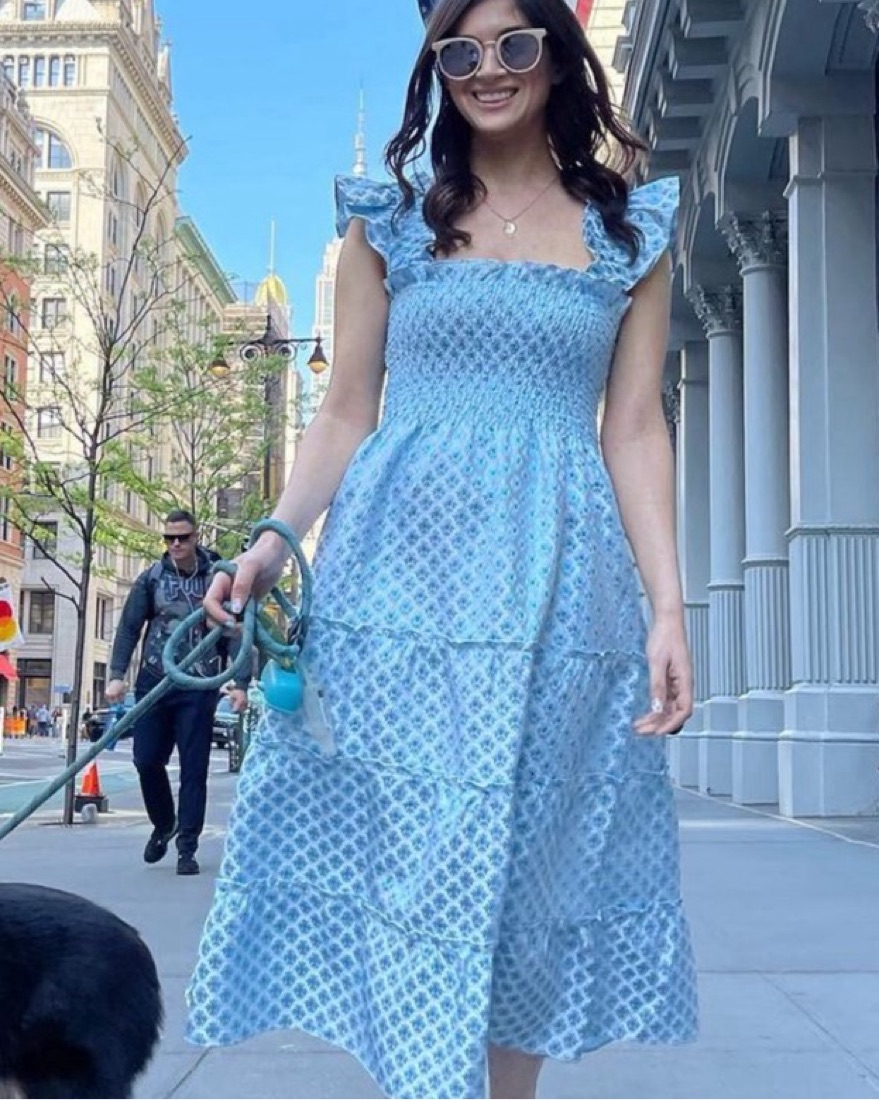 Hill House Blue Ellie Nap Dress by Hill House Home - Pickle