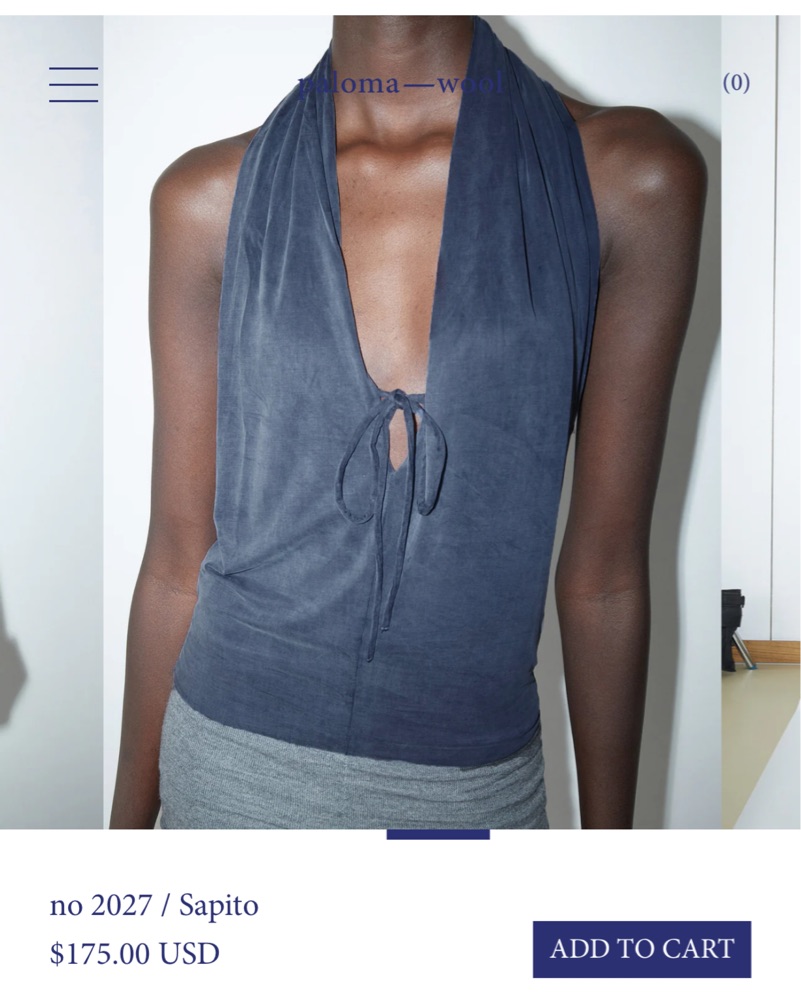 Paloma Wool Sapito Top in Blue by Paloma Wool - Pickle