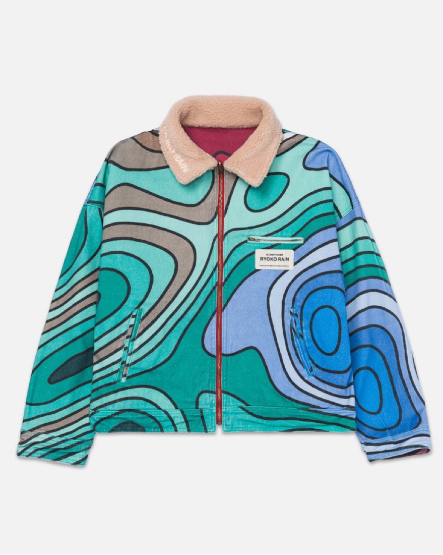 Ryoko Rain - Reversible 70s Work Jacket by Ryoko Rain - Pickle